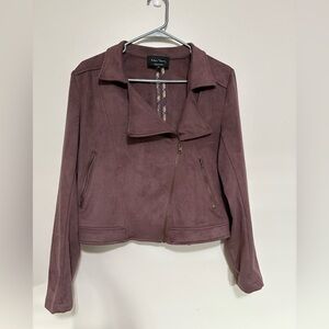 Eden society leather faux mauve Jacket